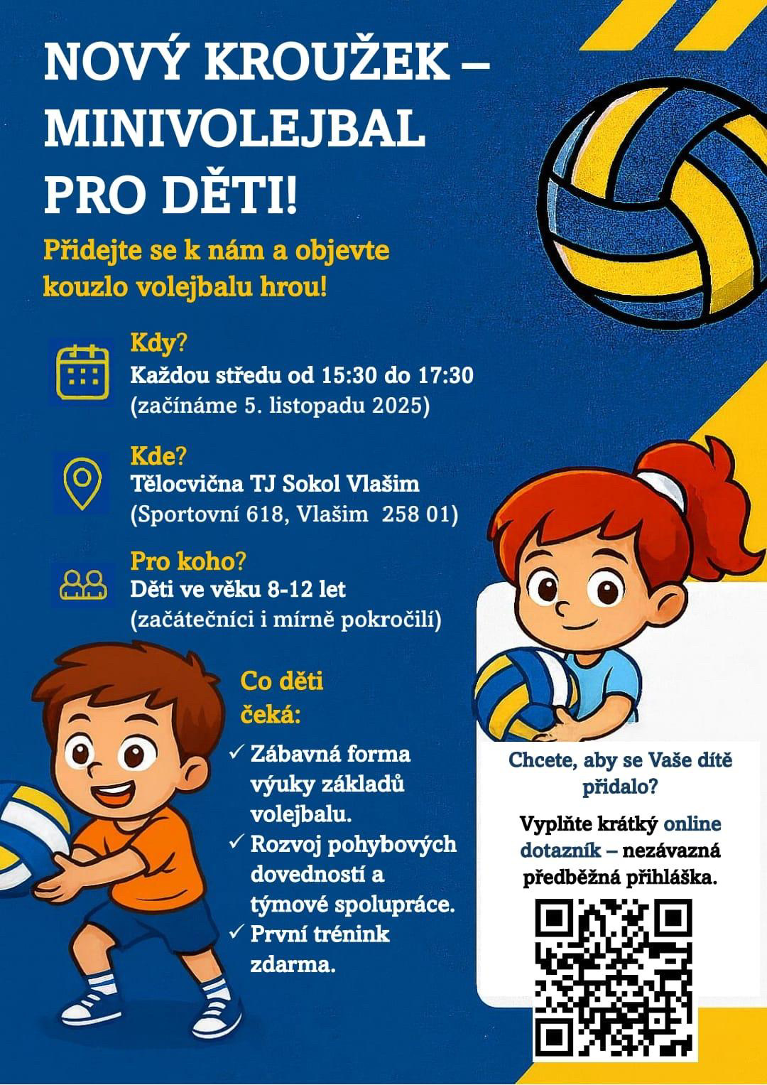 Minivolejbal pro děti
