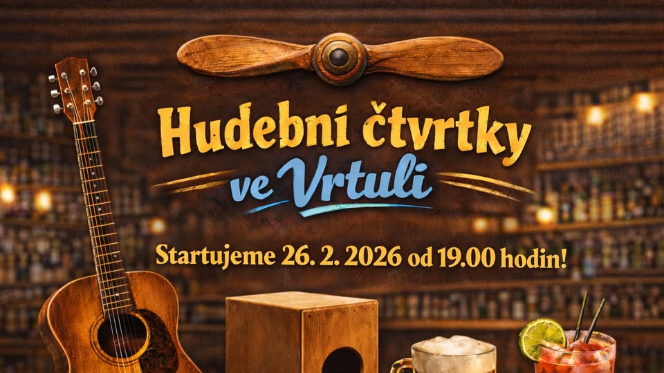 Hudební čtvrtky ve Vrtuli Vlašim