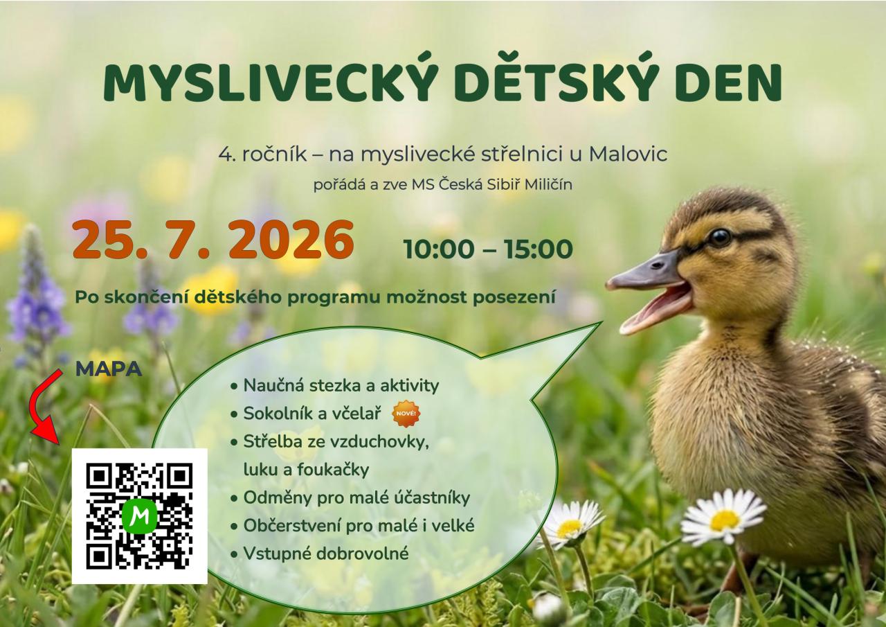 Myslivecký dětský den v Miličíně