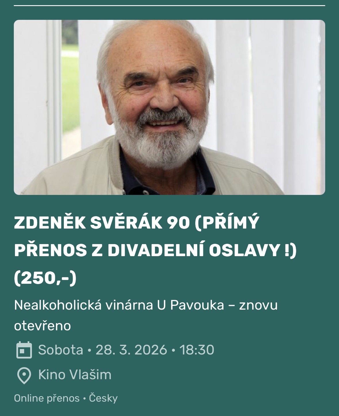 Zdeněk Svěrák 90