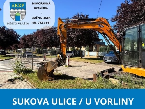 Vlašim Vorlina: Mimořádná uzavírka