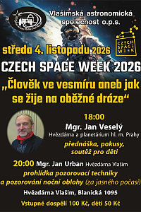 Czech Space Week ve vlašimské hvězdárně