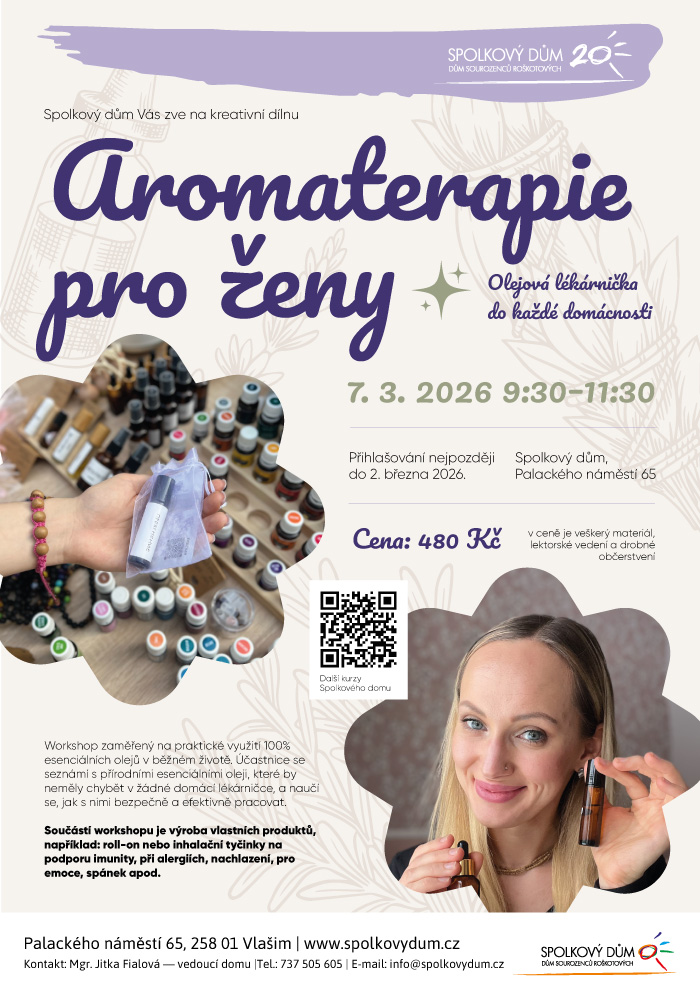 Aromaterapie pro ženy ve Vlašimi