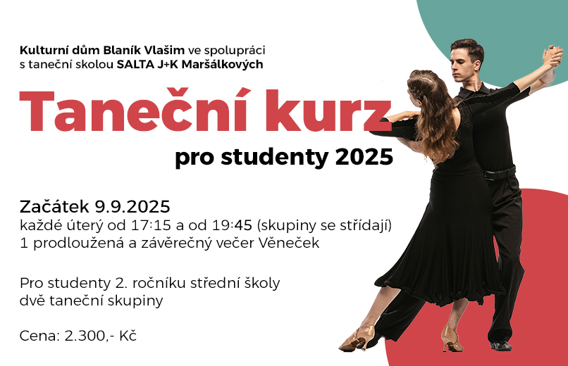 Taneční kurz pro studenty 2025